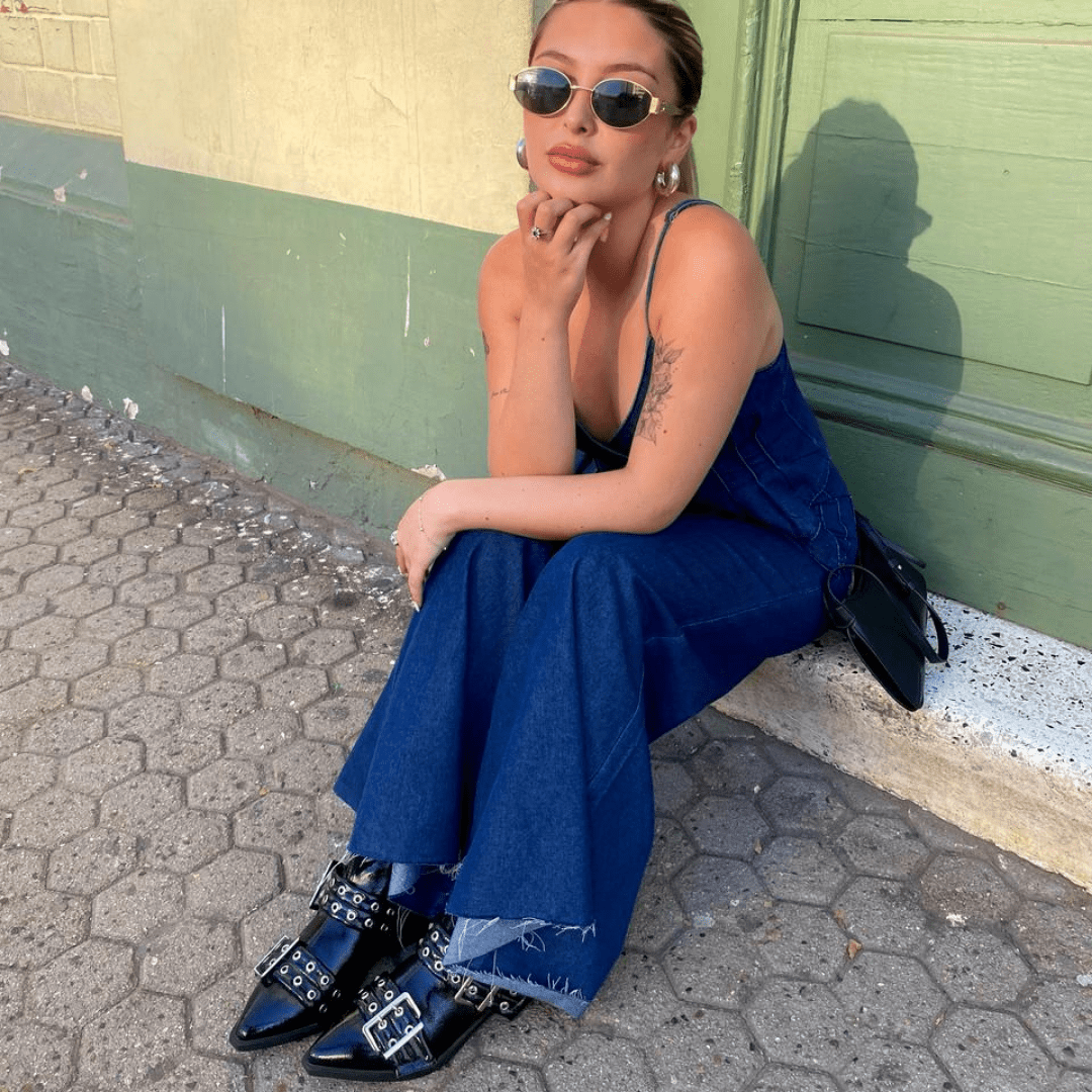 Botin Chalada Mujer Slik-11 Negro Casual Botines Taco Chalada 