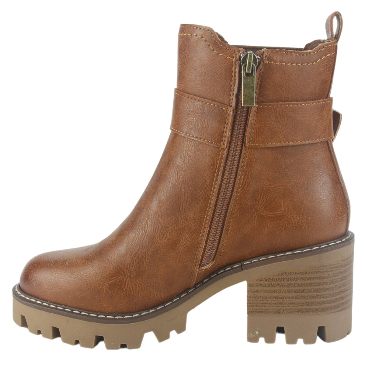 Botin Chalada Mujer Tere-4 Tostado Casual Botines Taco Chalada 