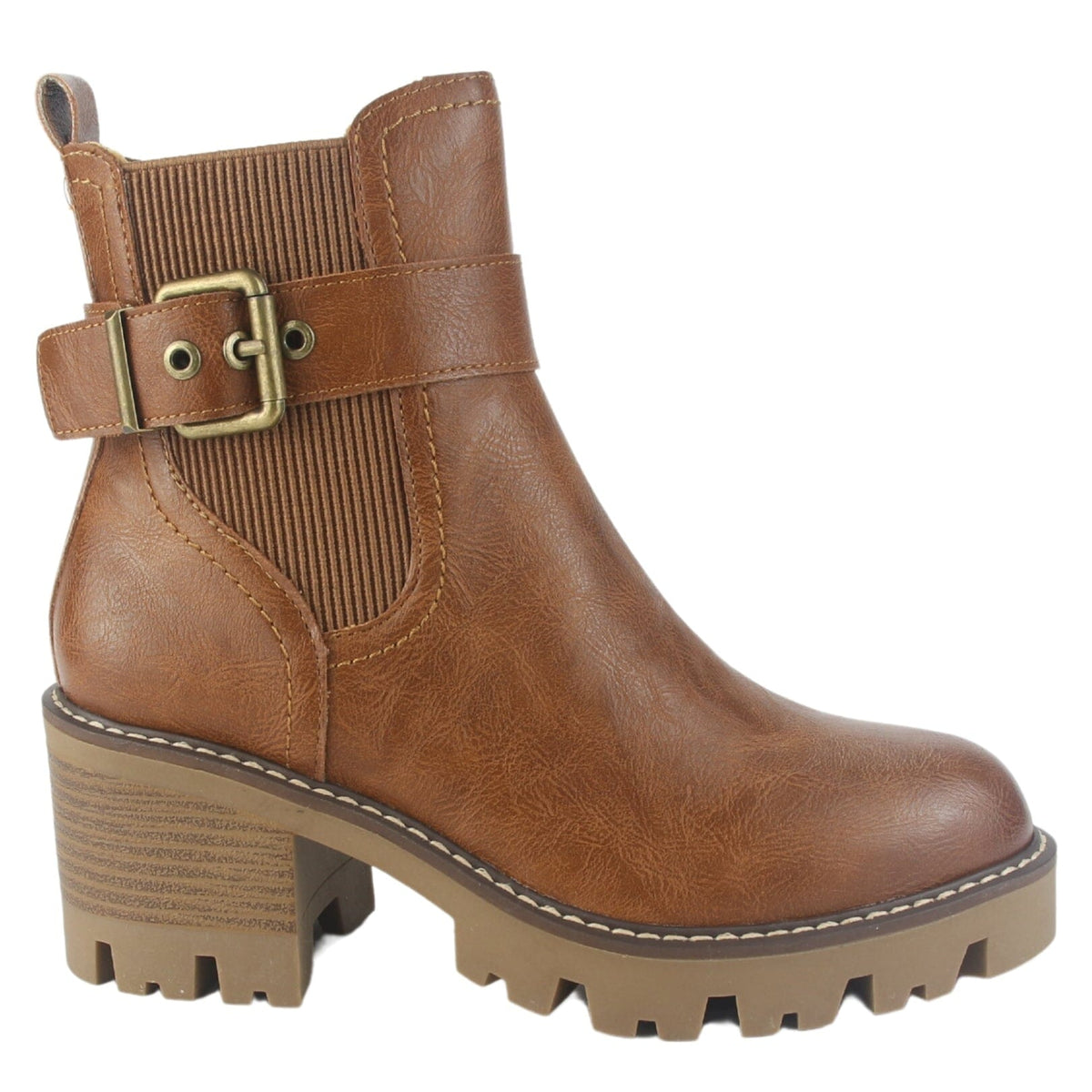 Botin Chalada Mujer Tere-4 Tostado Casual Botines Taco Chalada 