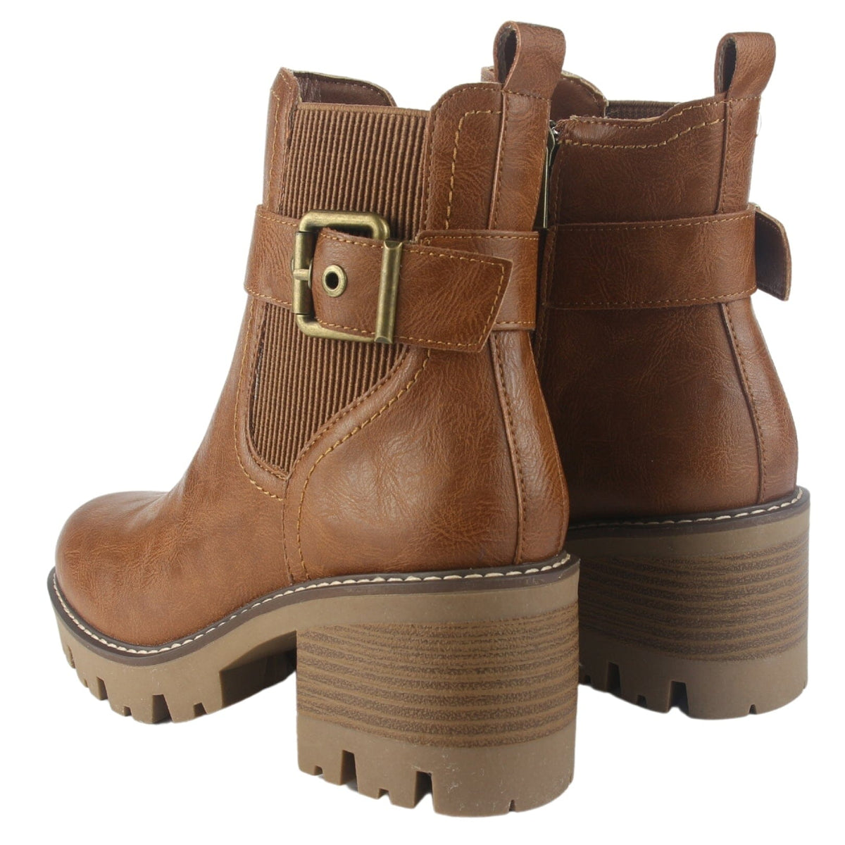 Botin Chalada Mujer Tere-4 Tostado Casual Botines Taco Chalada 