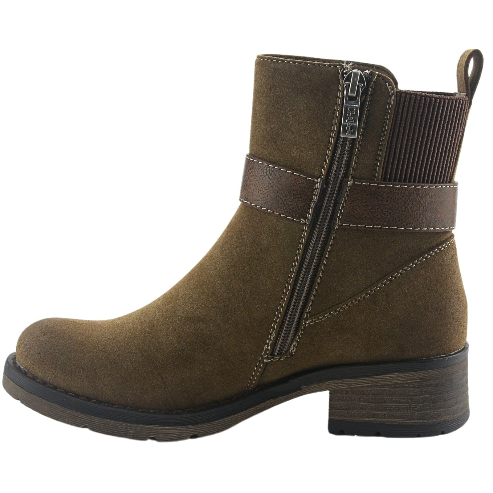 Botin Chalada Mujer Torri-250 Taupe Casual Botines Taco Chalada 