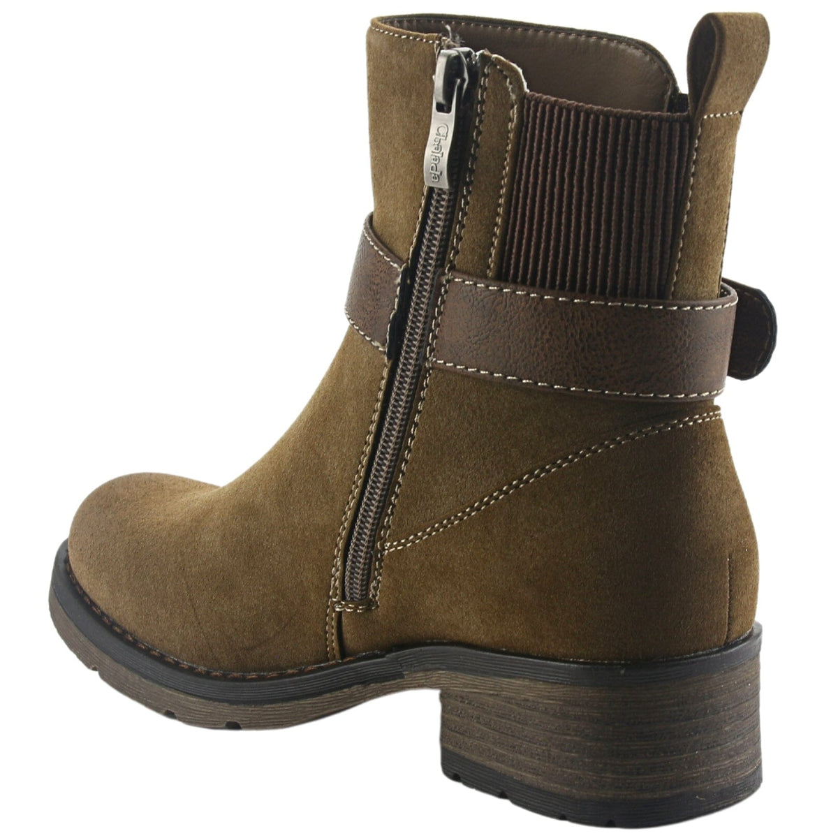 Botin Chalada Mujer Torri-250 Taupe Casual Botines Taco Chalada 