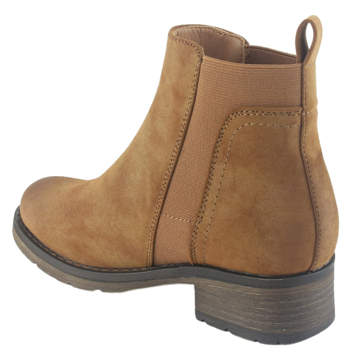 Botin Chalada Mujer Torri-28 Camel Casual Botines Taco Chalada 