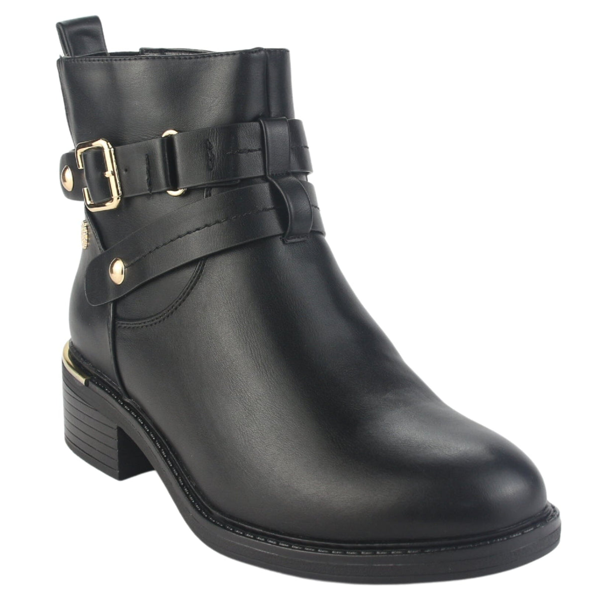 Botin Chalada Mujer Trafa-20 Negro Casual Botines Taco Chalada 
