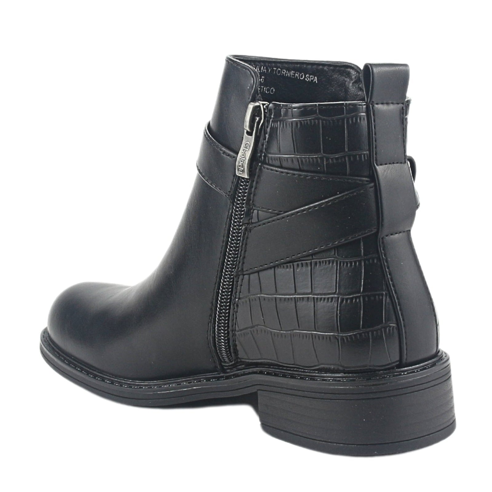 Botin Chalada Mujer Traffa-51 Negro Casual Botines Taco Chalada 