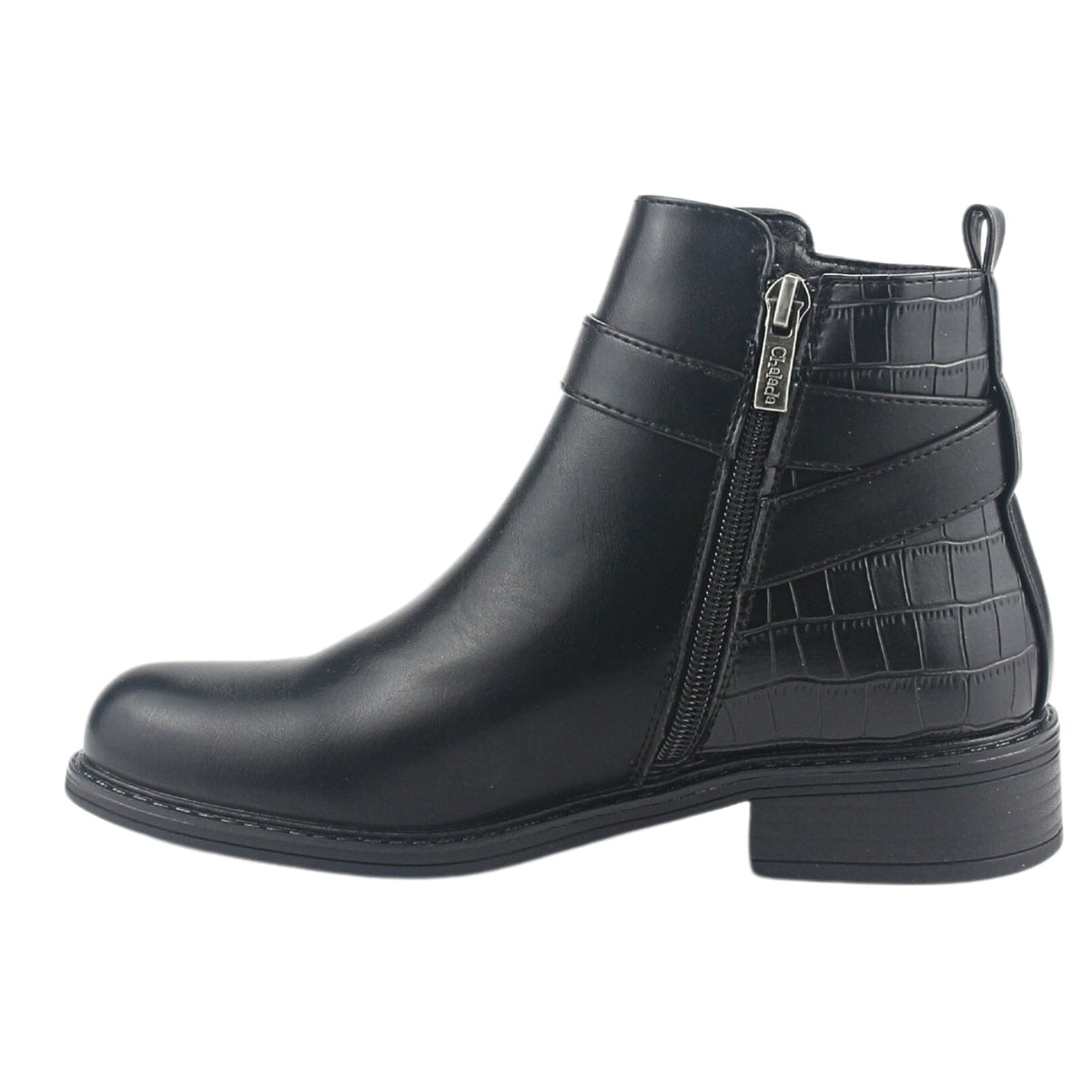 Botin Chalada Mujer Traffa-51 Negro Casual Botines Taco Chalada 