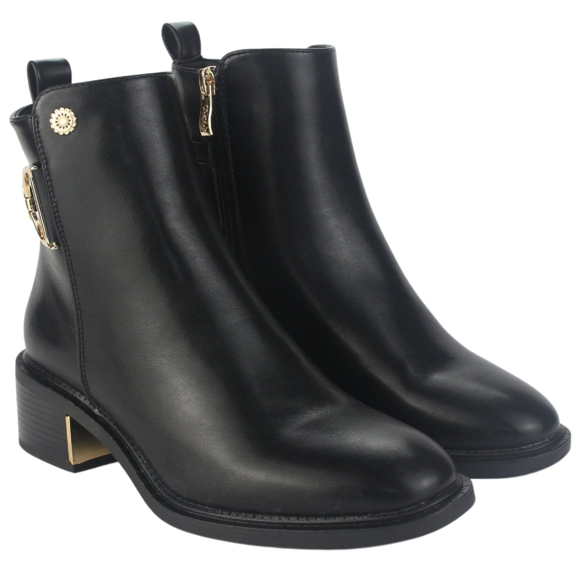 Botin Chalada Mujer Traffam-61 Negro Casual Botines Taco Chalada 