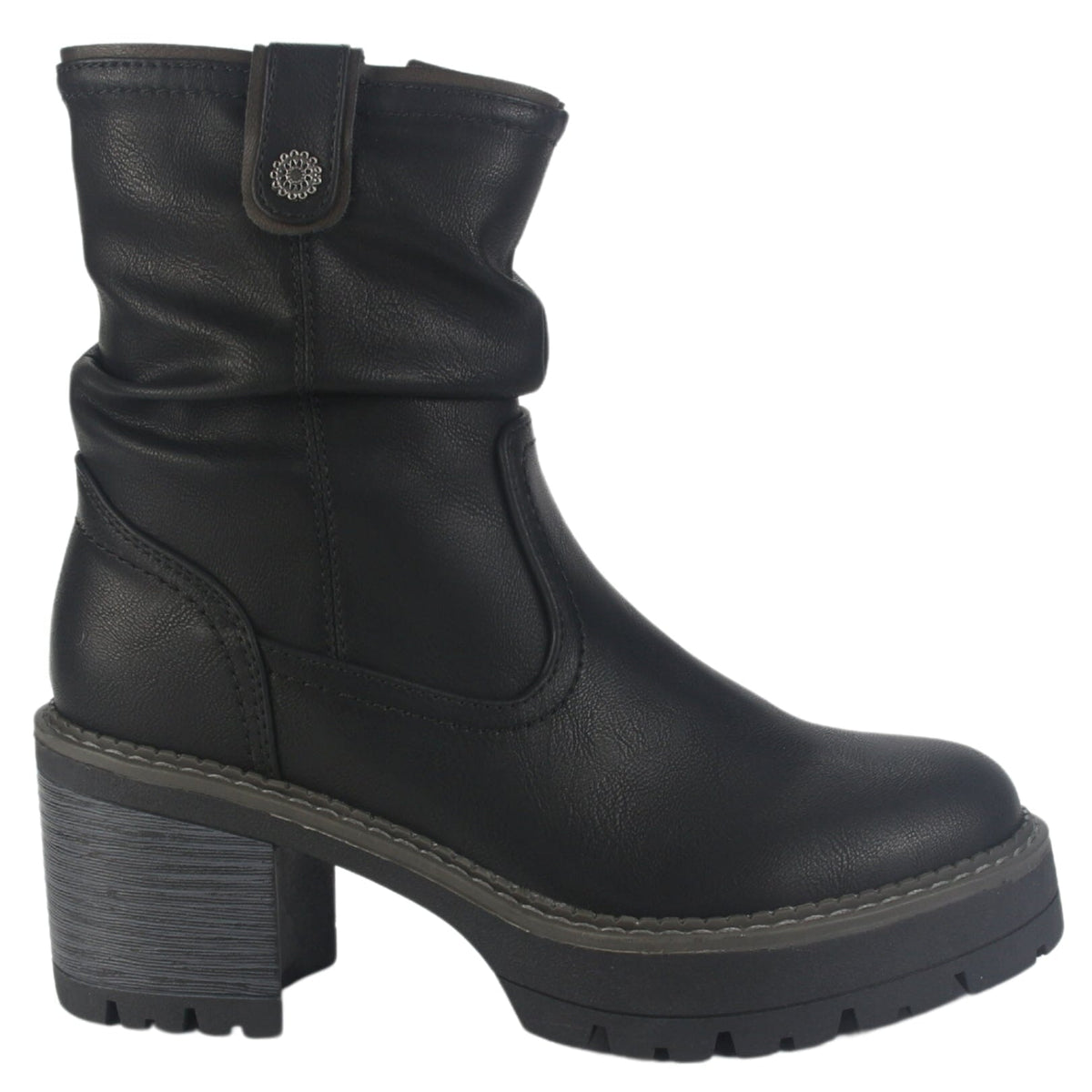 Botin Chalada Mujer Trini-20 Negro Casual Botines Taco Chalada 