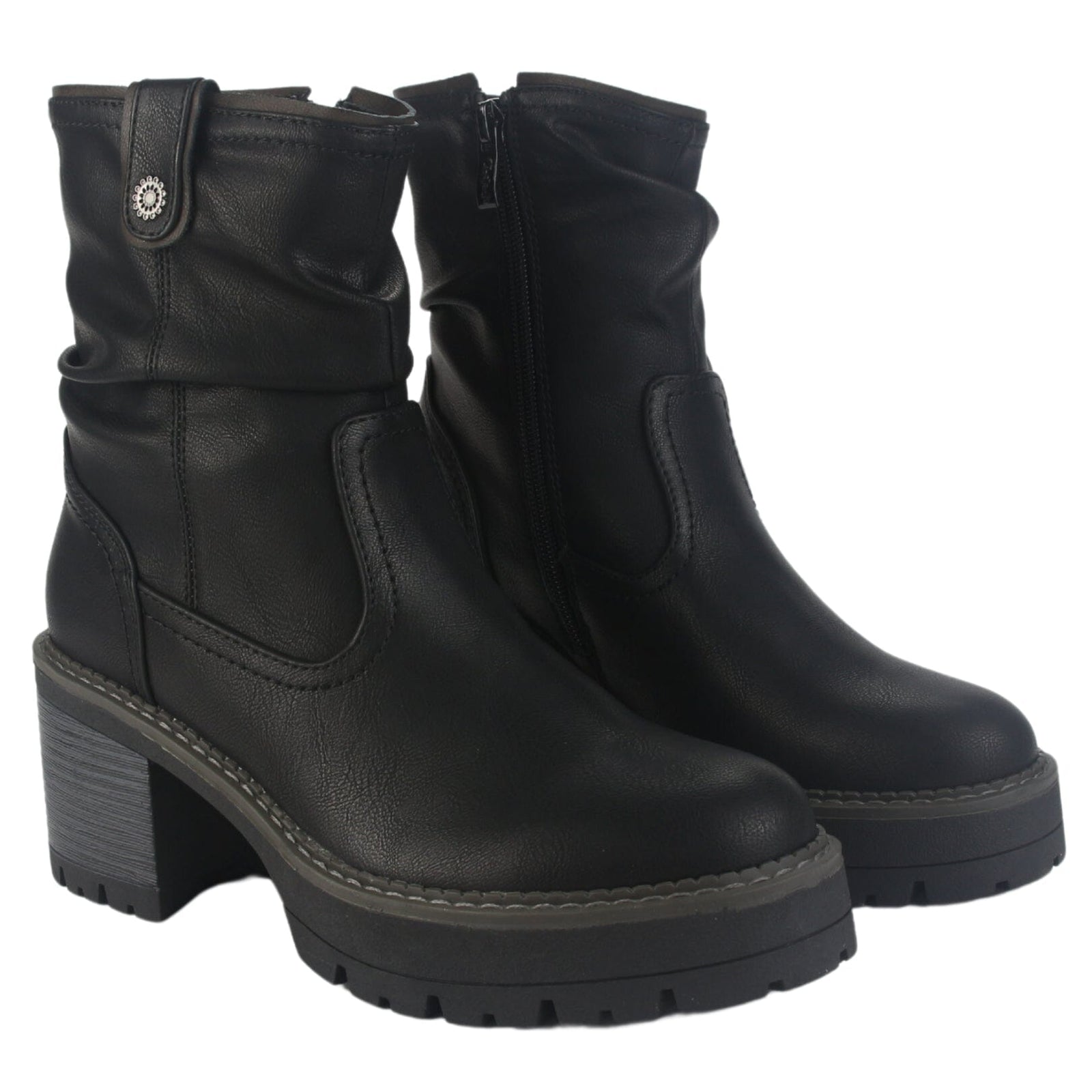 Botin Chalada Mujer Trini-20 Negro Casual Botines Taco Chalada 