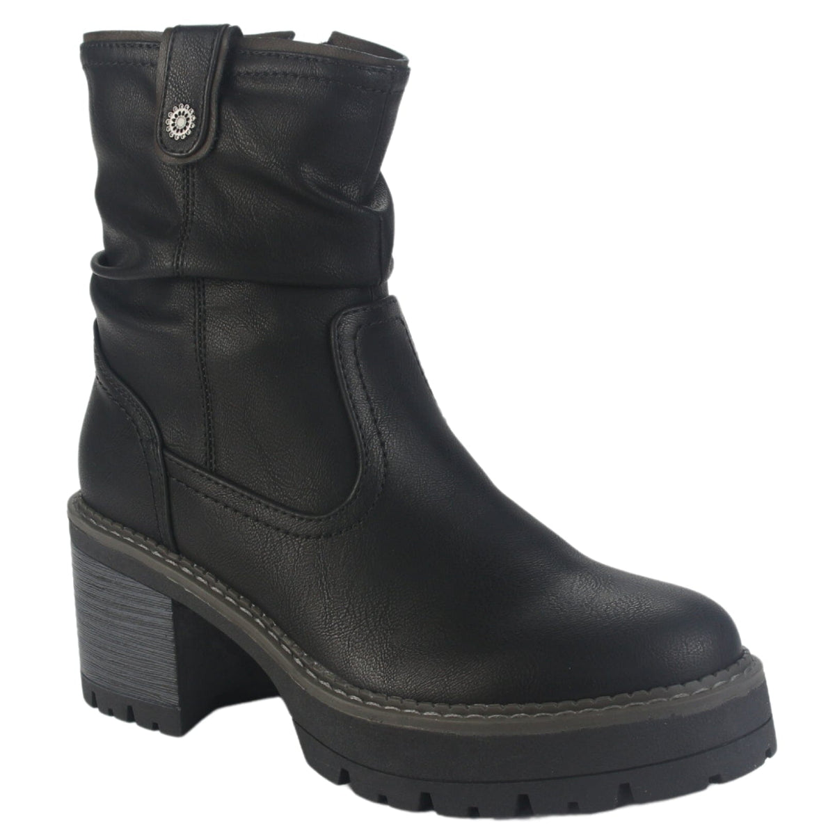 Botin Chalada Mujer Trini-20 Negro Casual Botines Taco Chalada 