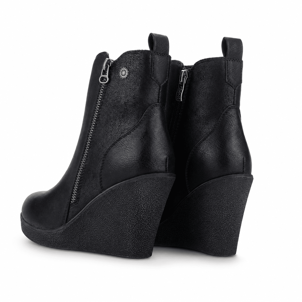 Botin Chalada Mujer Wedge-41 Negro Casual Botines Chalada 