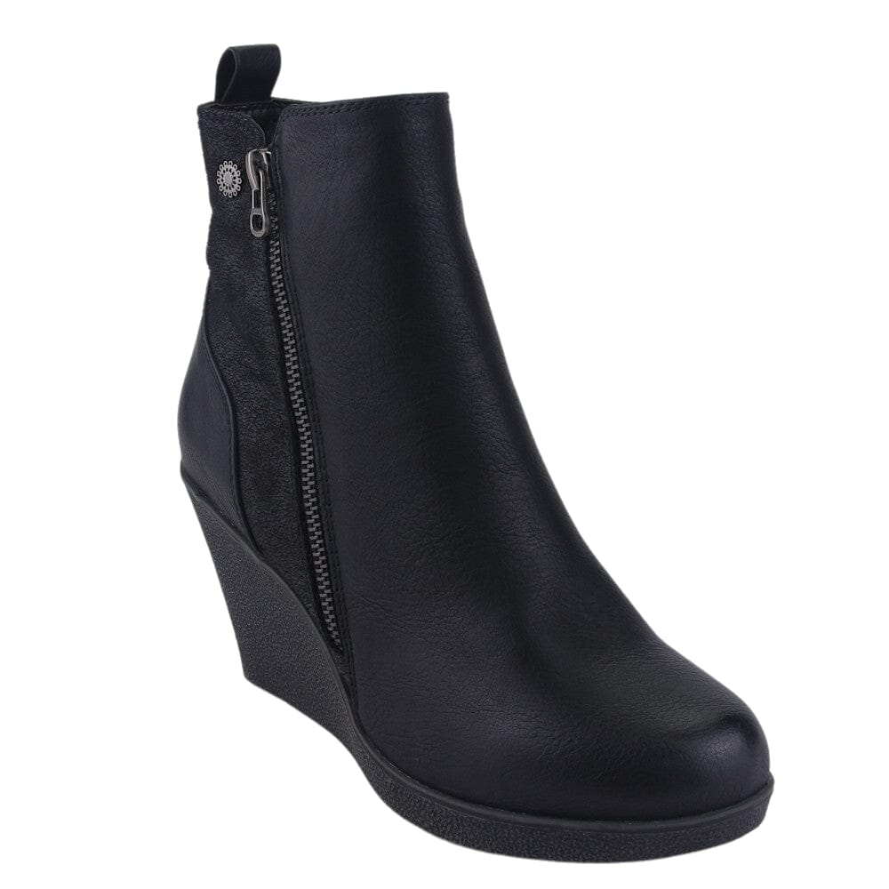 Botin Chalada Mujer Wedge-41 Negro Casual Botines Chalada 