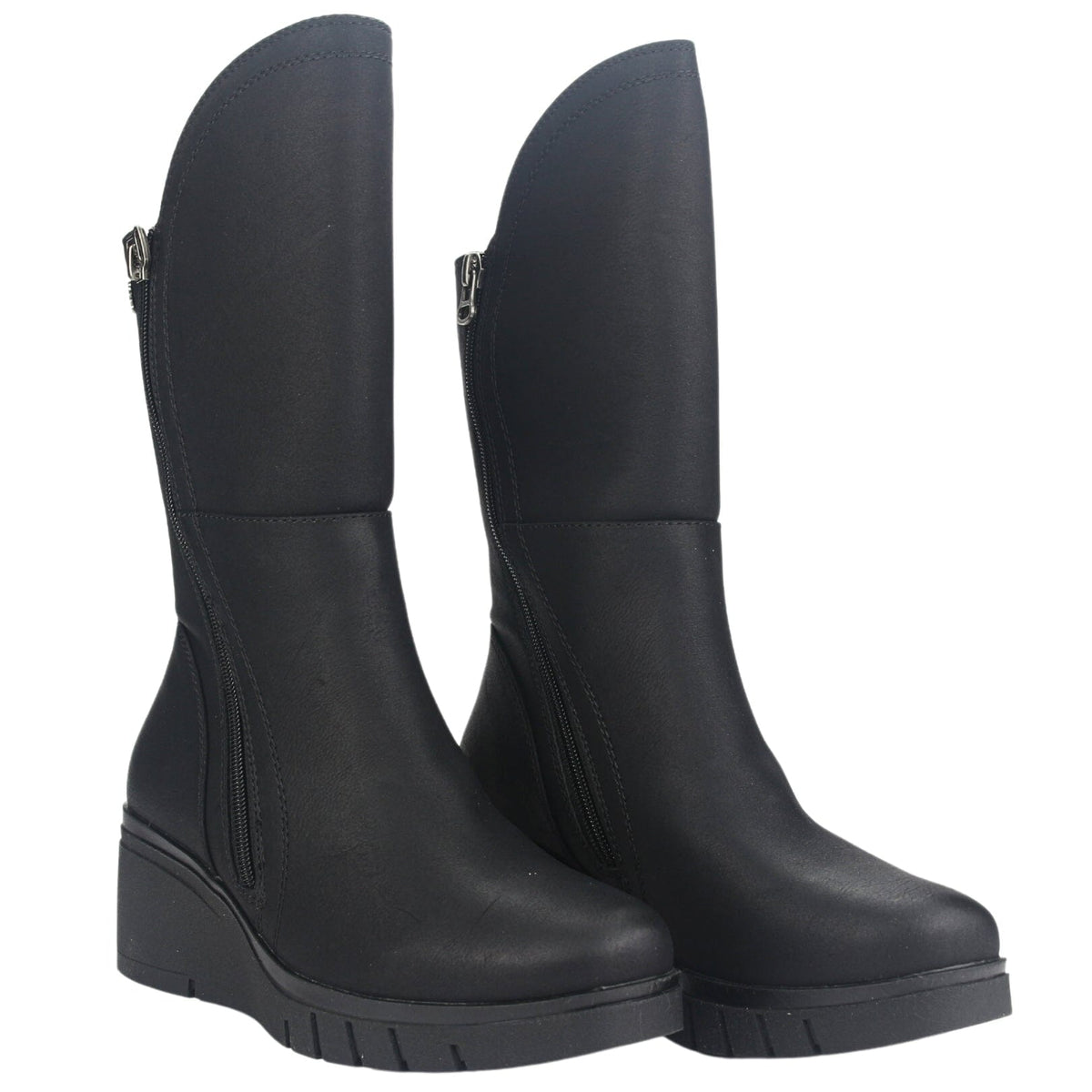 Botin Chalada Mujer Wedgenew-2 Negro Casual Botines Taco Chalada 