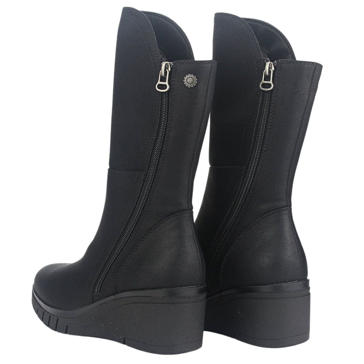 Botin Chalada Mujer Wedgenew-2 Negro Casual Botines Taco Chalada 