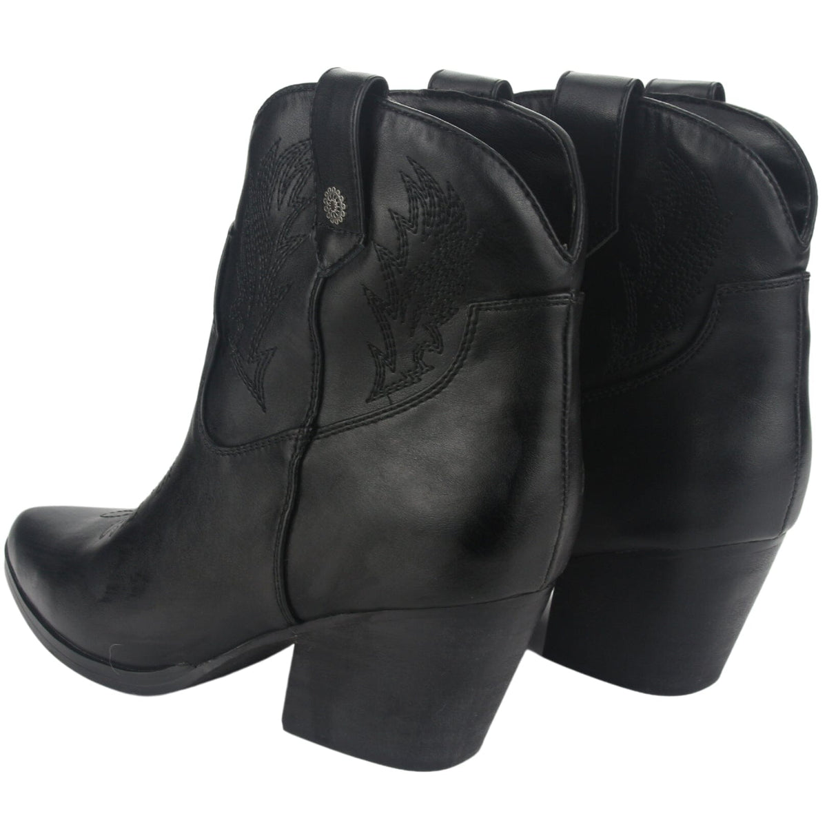 Botin Chalada Mujer Westnew-3 Negro Casual Botines Taco Chalada 