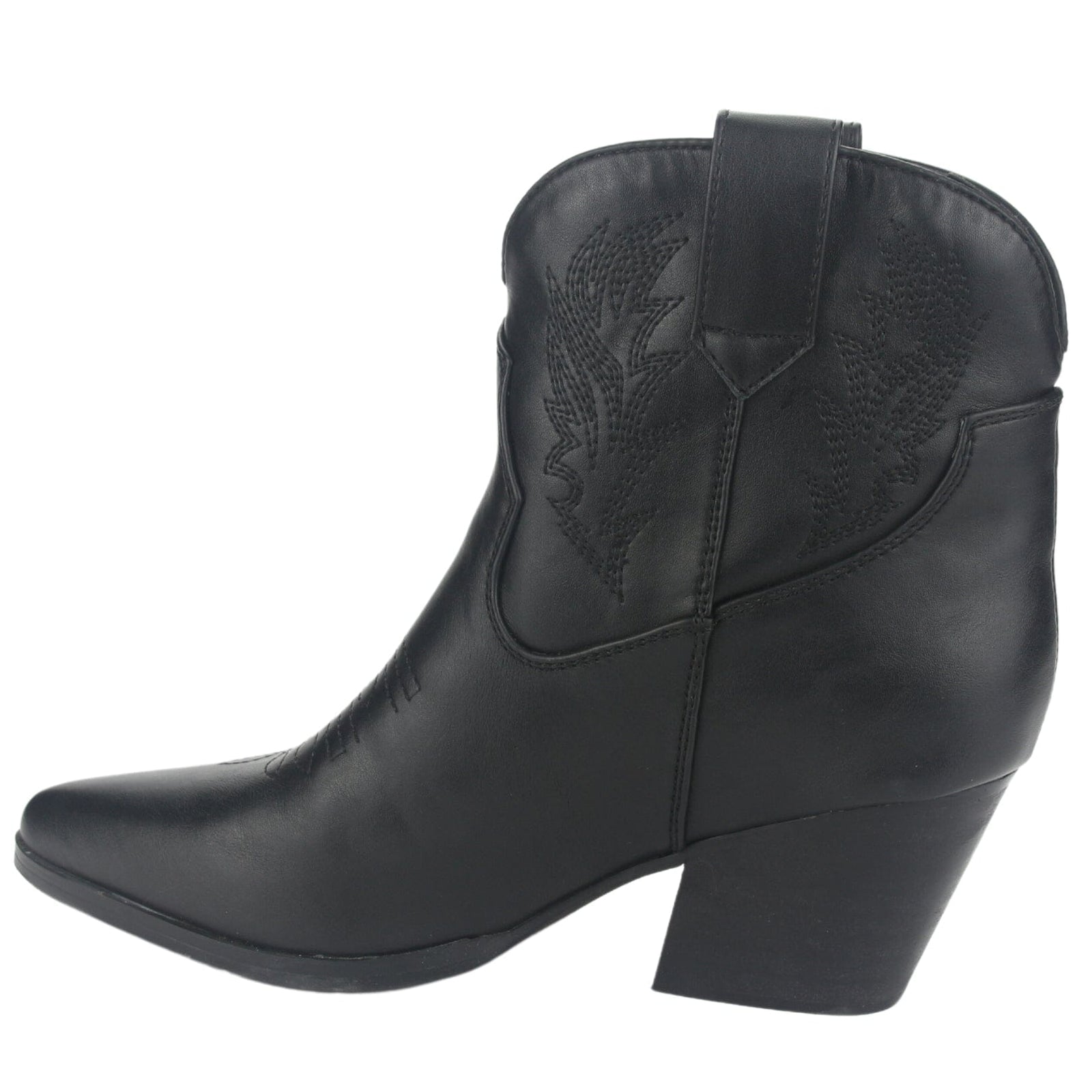 Botin Chalada Mujer Westnew-3 Negro Casual Botines Taco Chalada 