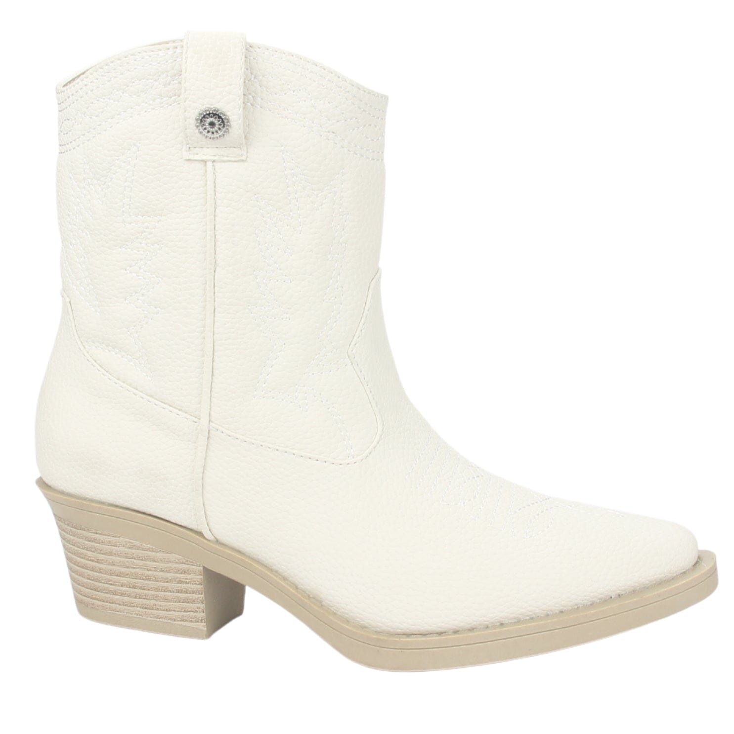 Botin Chalada Mujer Westtop-1 Blanco Moda Botines Taco Chalada 