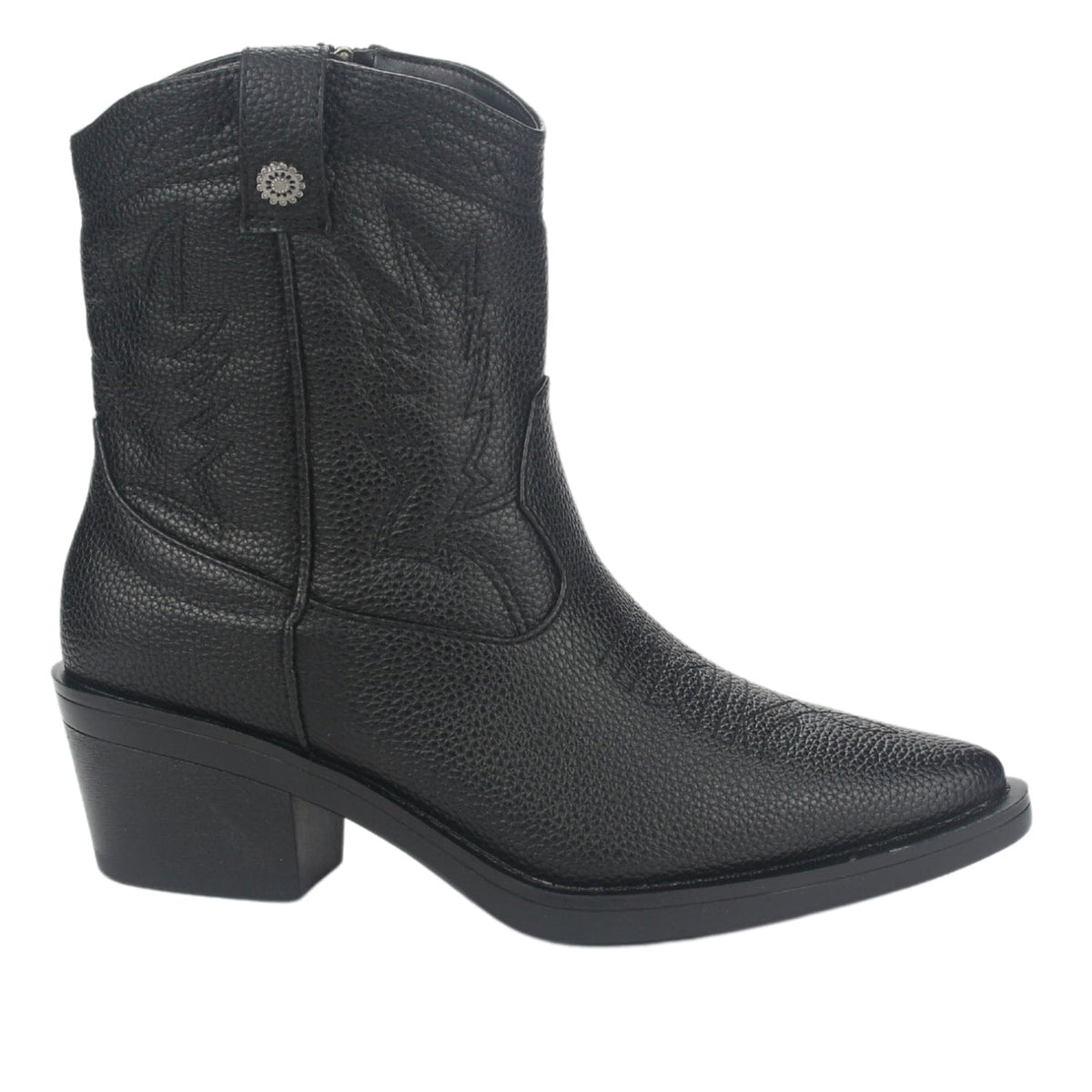Botin Chalada Mujer Westtop-1 Negro Moda Botines Taco Chalada 