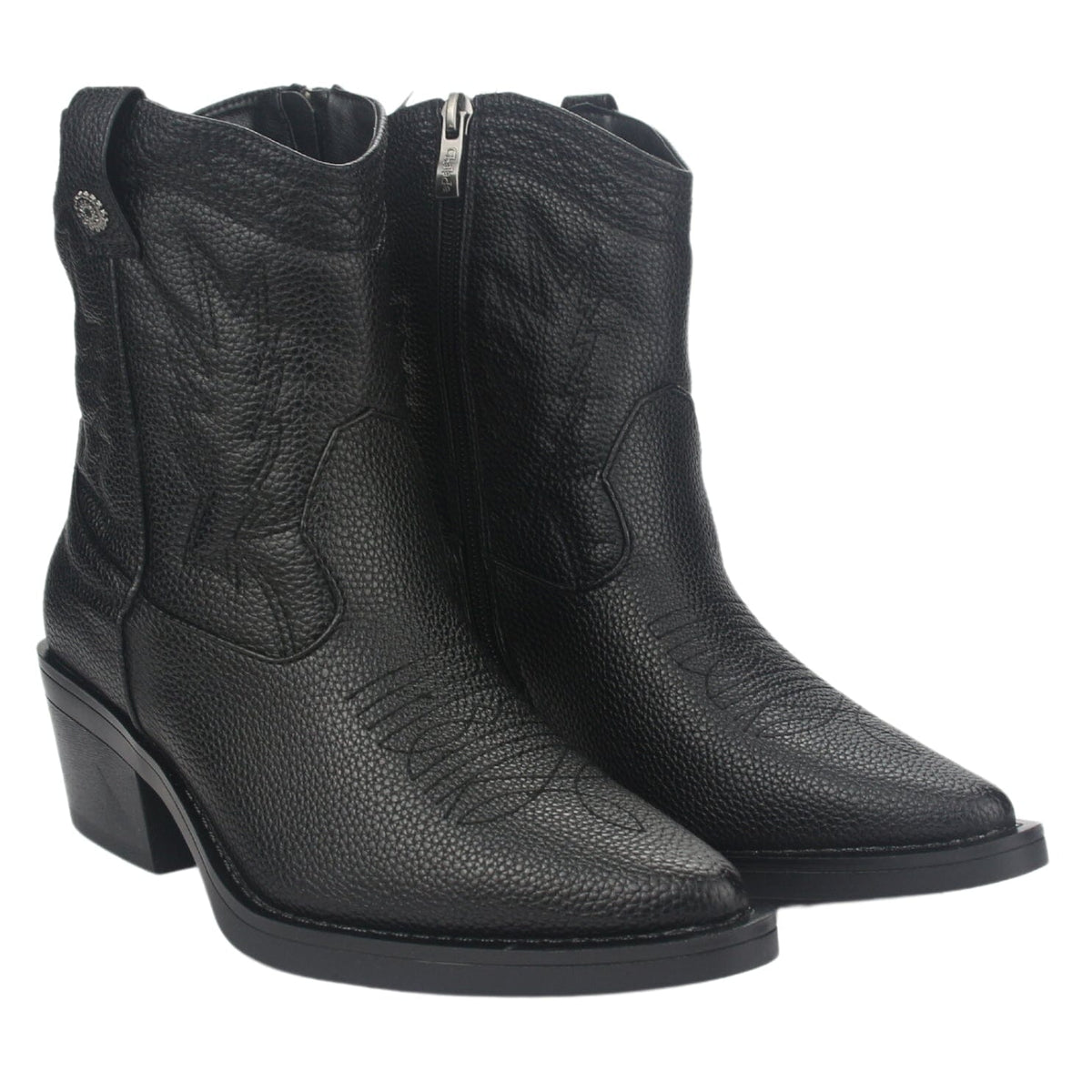 Botin Chalada Mujer Westtop-1 Negro Moda Botines Taco Chalada 