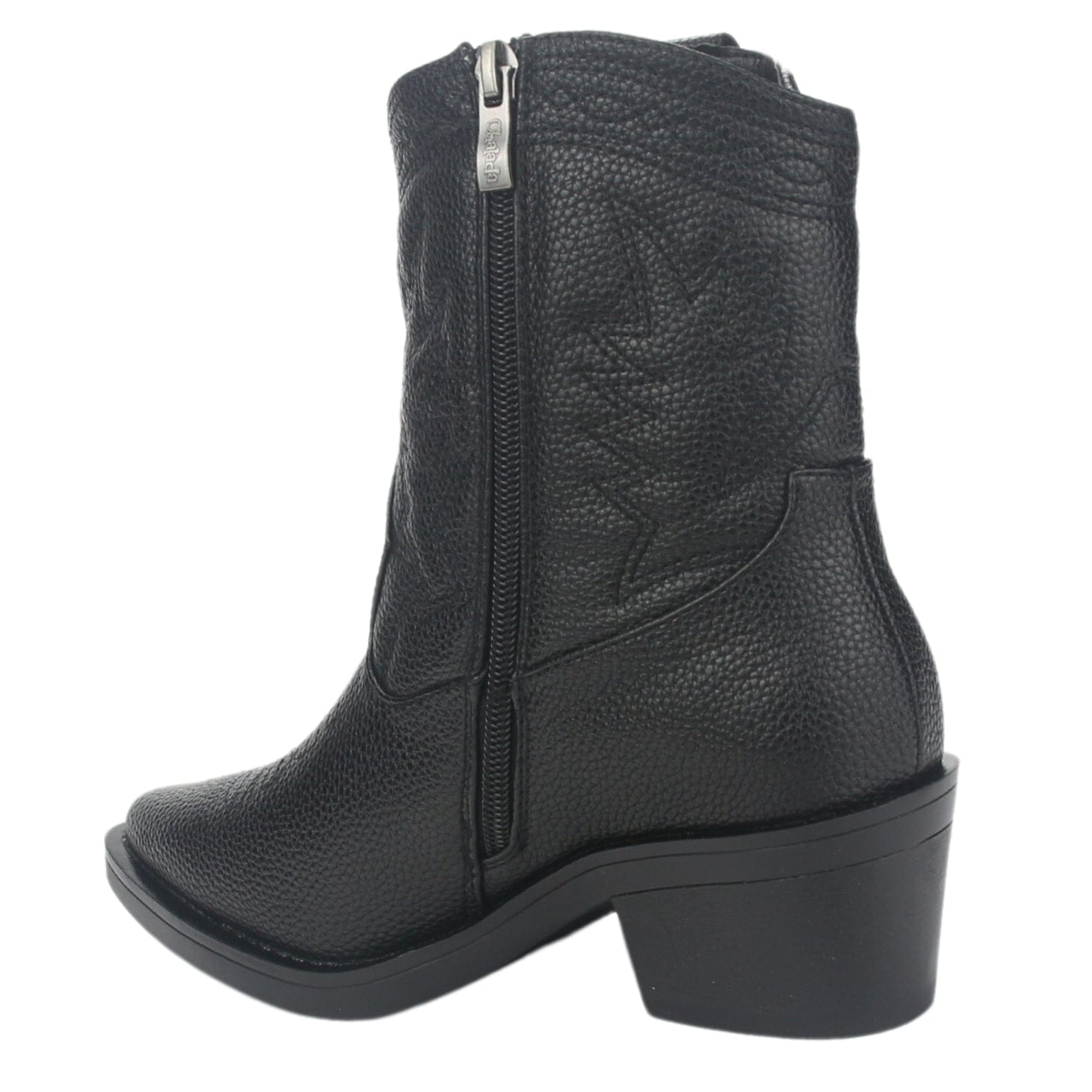 Botin Chalada Mujer Westtop-1 Negro Moda Botines Taco Chalada 