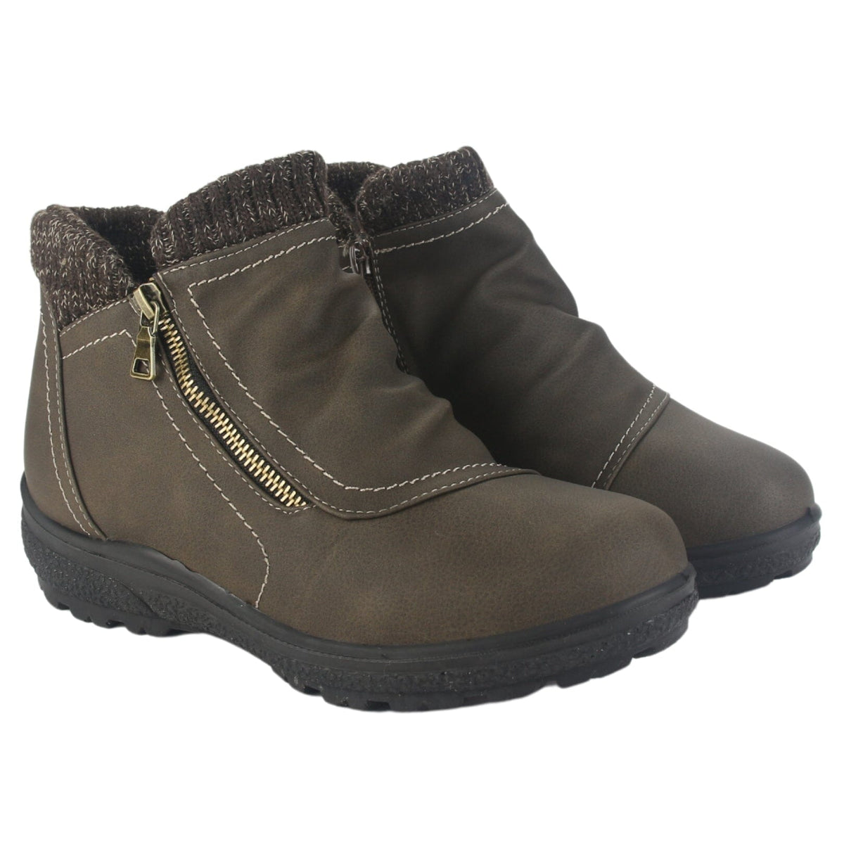 Botin Chalada Mujer Winter-1 Café Casual Botines Chalada 