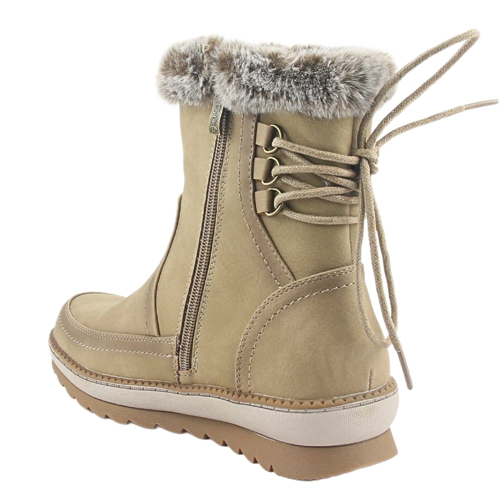 Botin Chalada Mujer Winter-12 Taupe Casual Botines Taco Chalada 