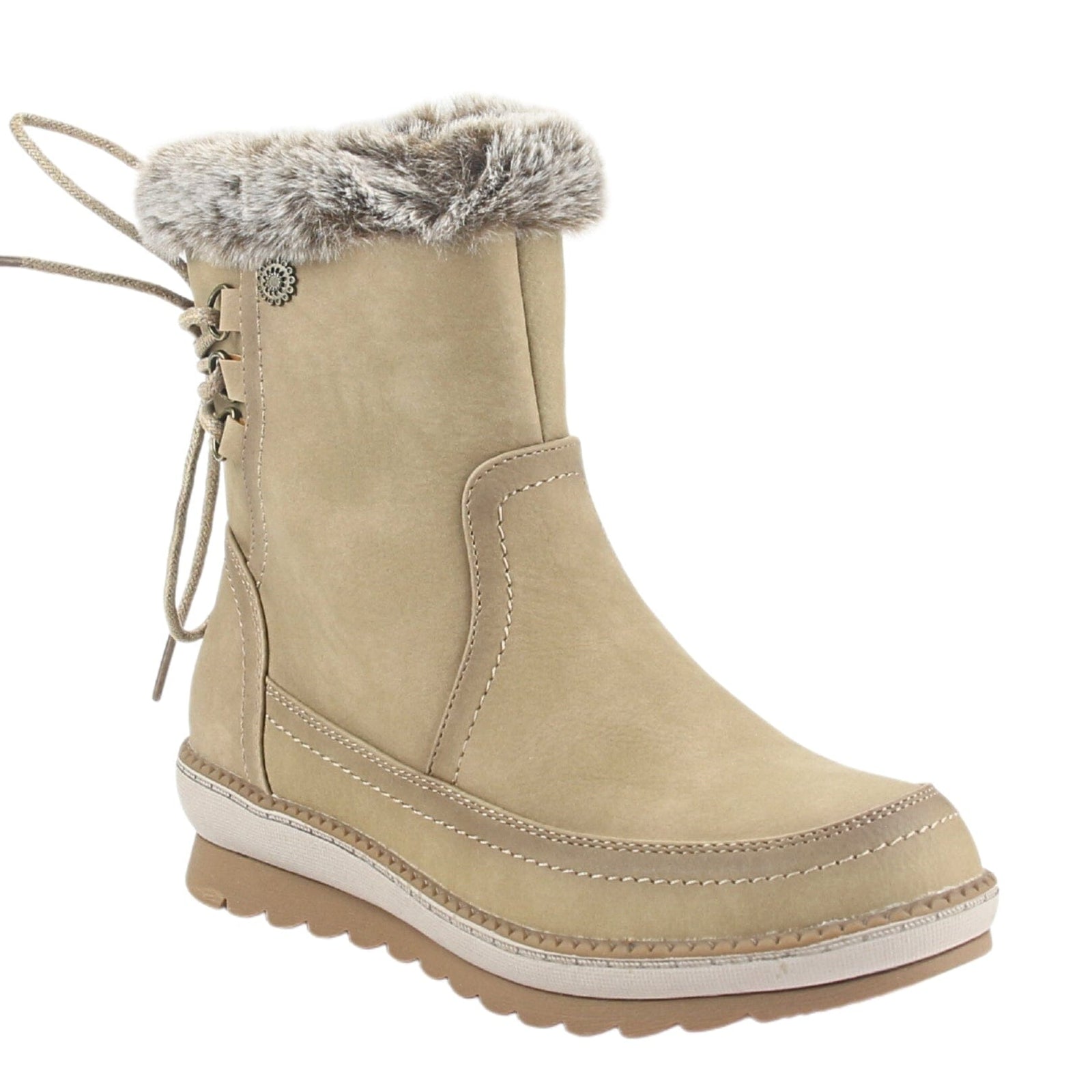 Botin Chalada Mujer Winter-12 Taupe Casual Botines Taco Chalada 