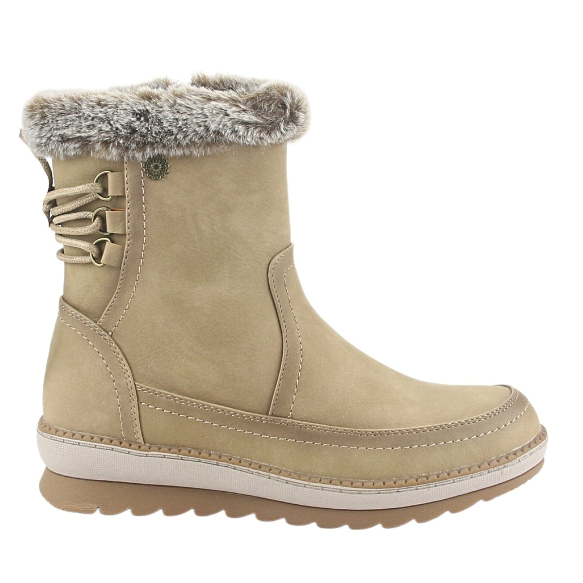 Botin Chalada Mujer Winter-12 Taupe Casual Botines Taco Chalada 