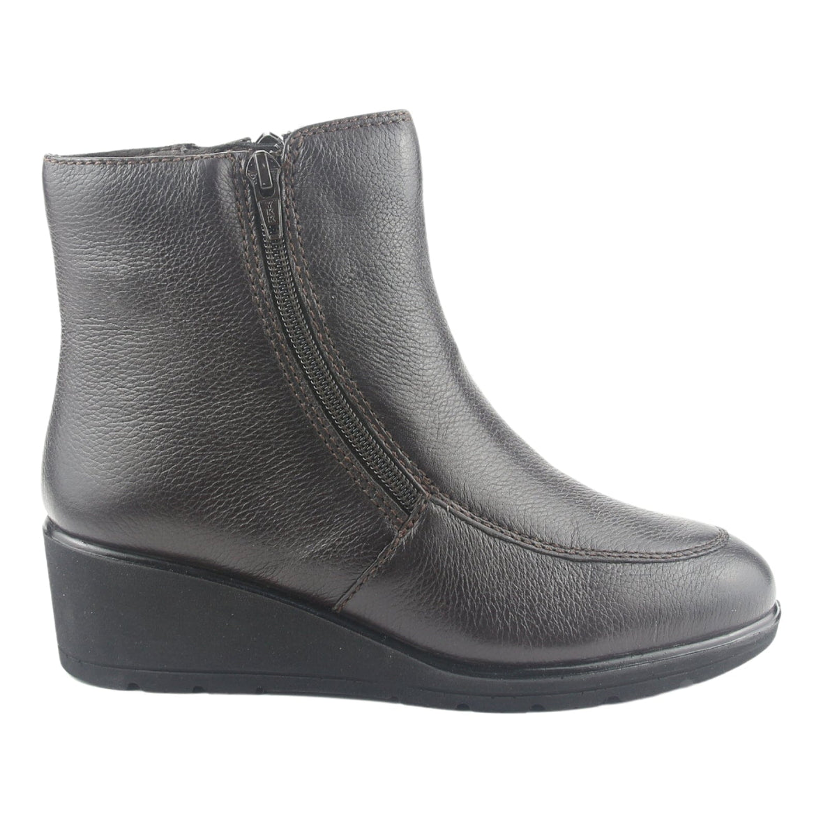 Botin de Cuero Chalada Mujer Maqui-1 Café Casual Botines Taco Chalada 