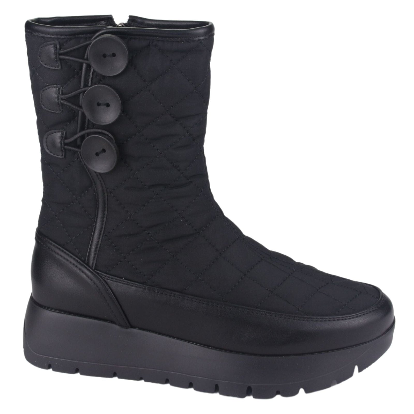 Botin Dorette Mujer Wonder-5 Negro Casual Botines Planos Dorette 