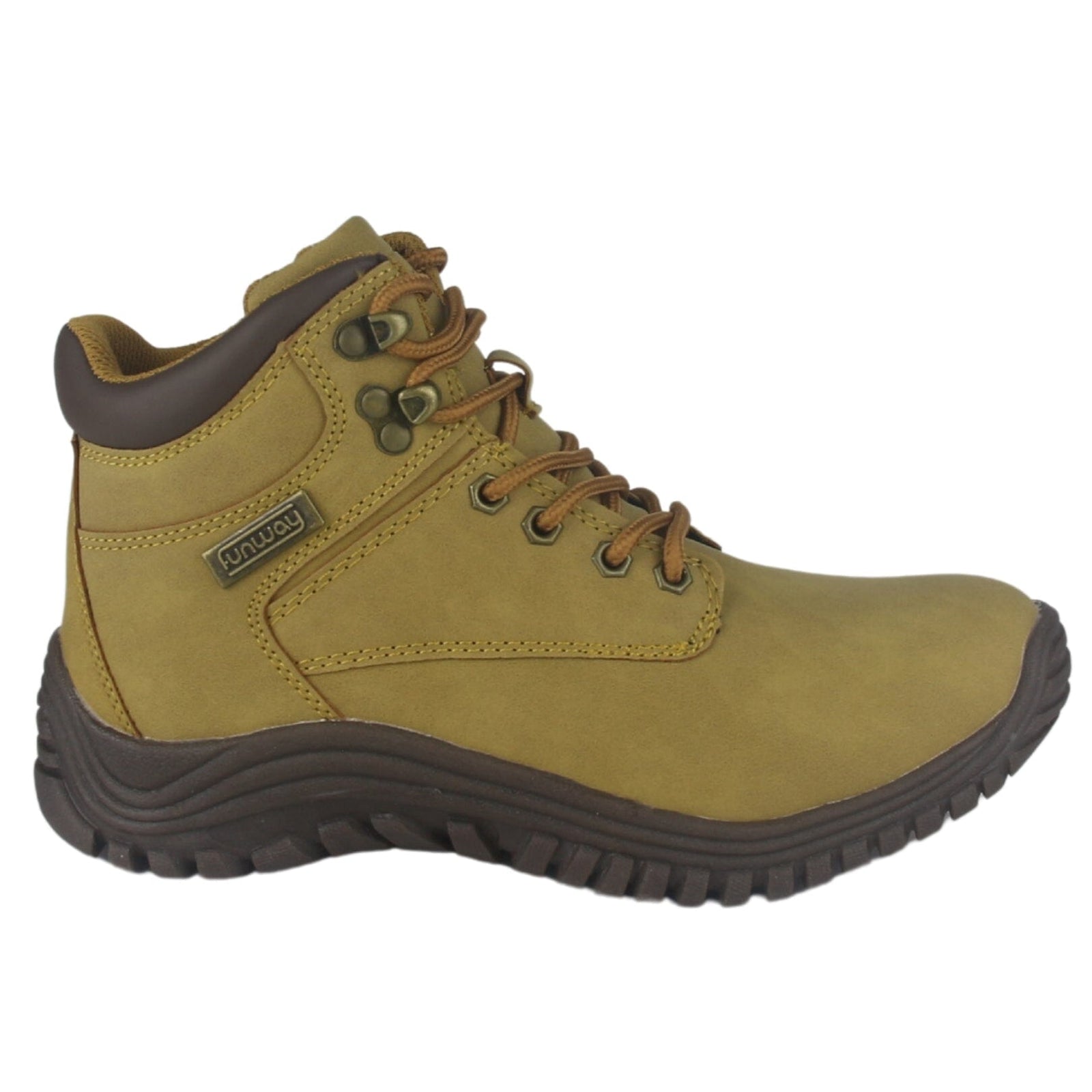 Botin Funway Mujer Snow-5 Camel Casual Botines Funway 