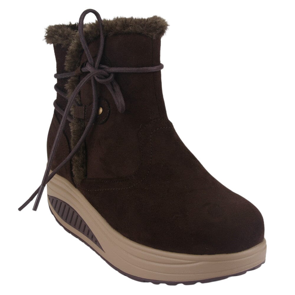 Botin Funway Mujer Tija-17 Café Casual Botines Funway 