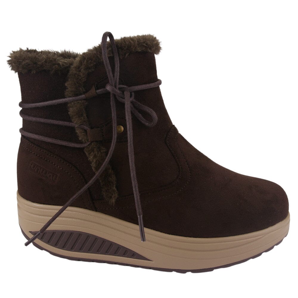 Botin Funway Mujer Tija-17 Café Casual Botines Funway 