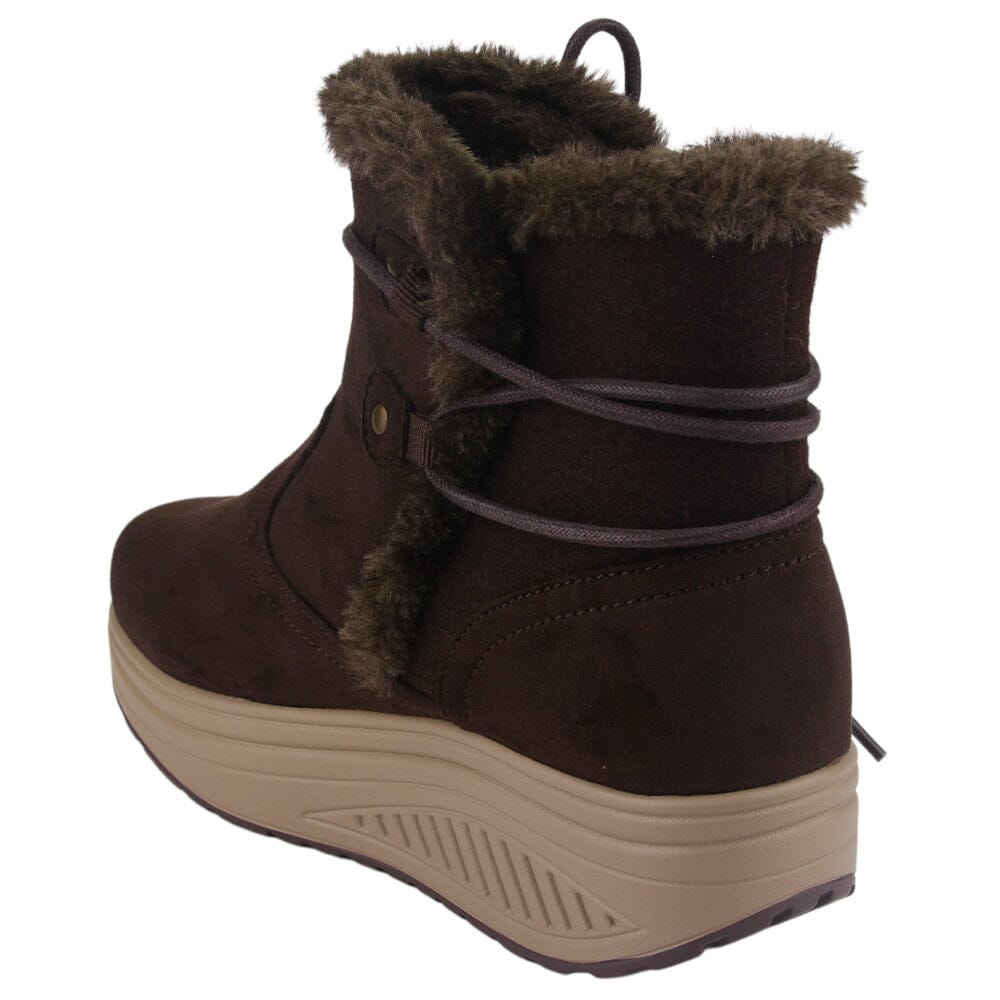 Botin Funway Mujer Tija-17 Café Casual Botines Funway 
