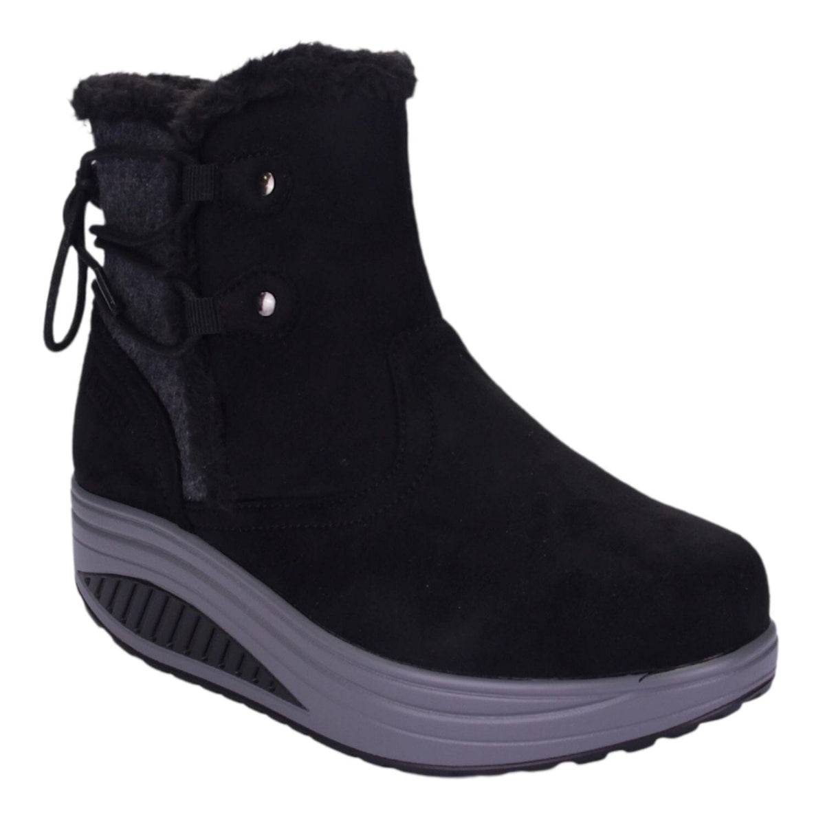 Botin Funway Mujer Tija-17 Negro Casual Botines Funway 