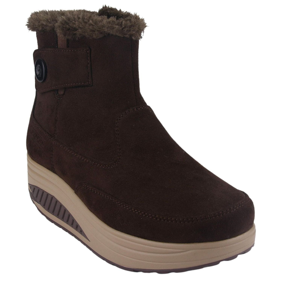 Botin Funway Mujer Tija-19 Café Casual Botines Funway 