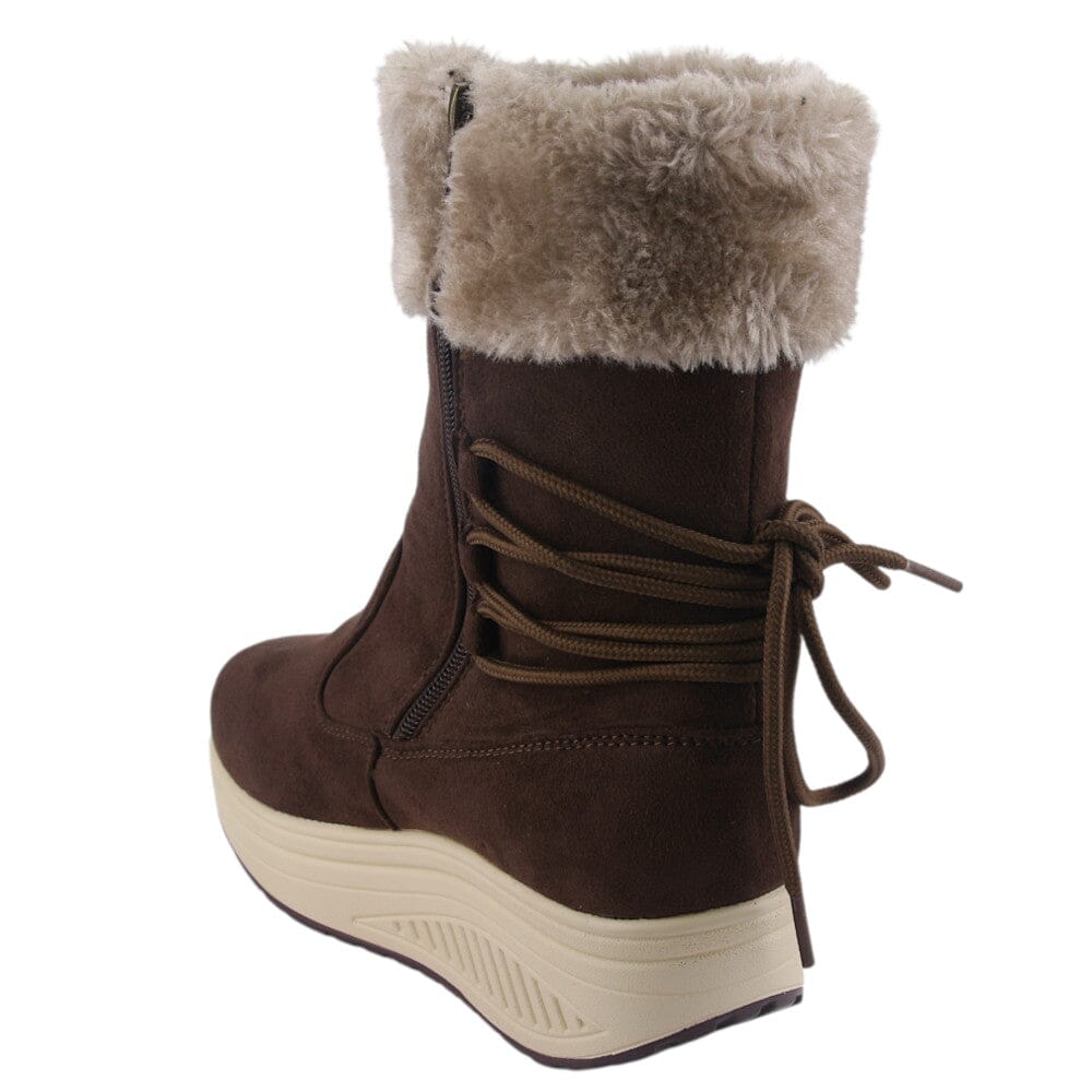 Botin Funway Mujer Tija-34 Café Casual Botines Funway 