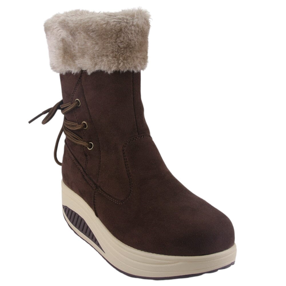 Botin Funway Mujer Tija-34 Café Casual Botines Funway 
