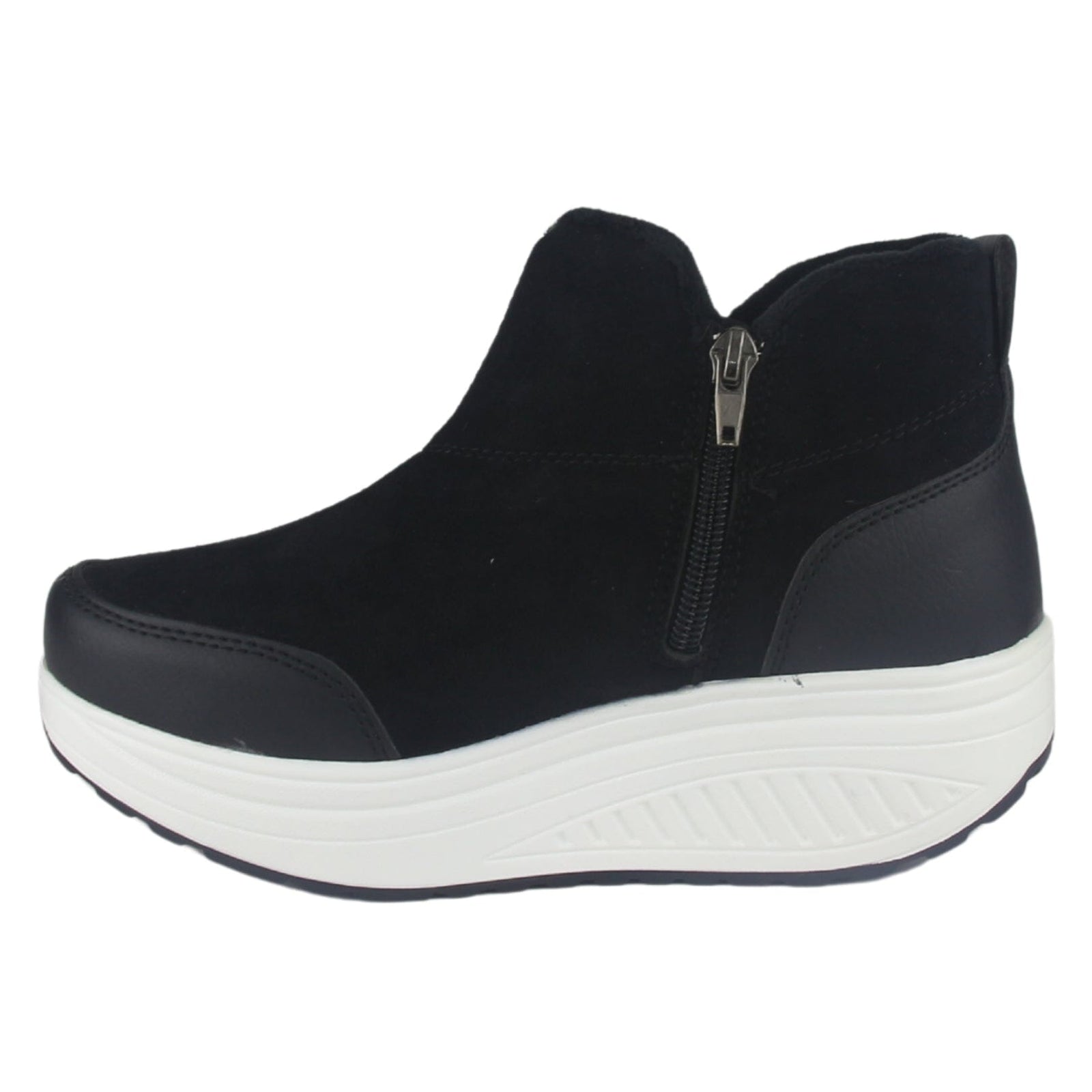 Botin Funway Mujer Tija-4 Negro Casual Botines Funway 