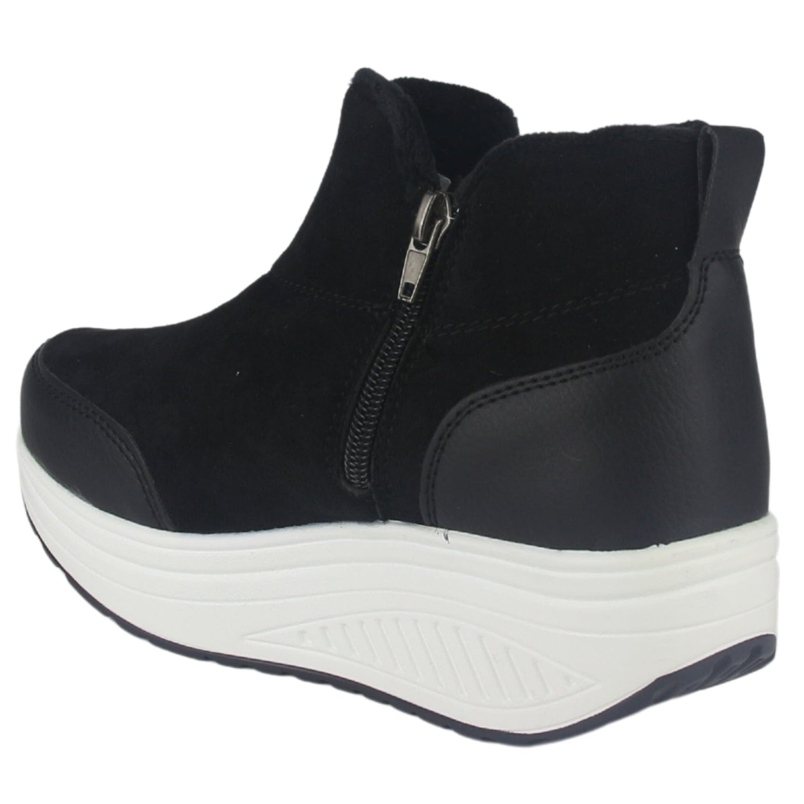 Botin Funway Mujer Tija-4 Negro Casual Botines Funway 