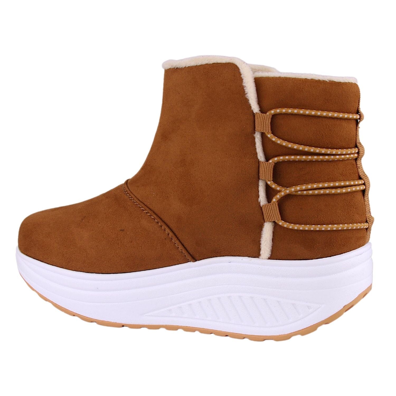 Botin Funway Mujer Tija-5 Camel Casual Botines Funway 