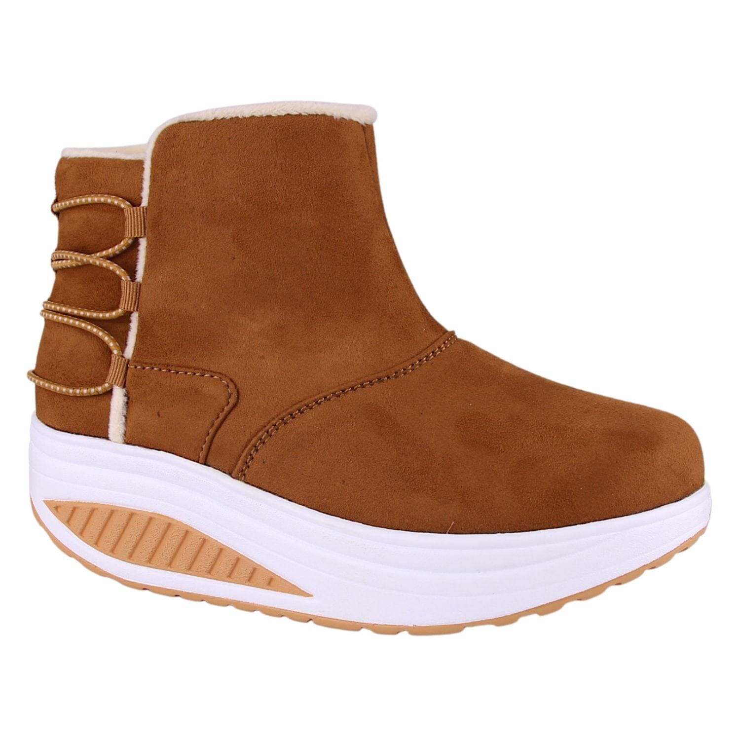 Botin Funway Mujer Tija-5 Camel Casual Botines Funway 
