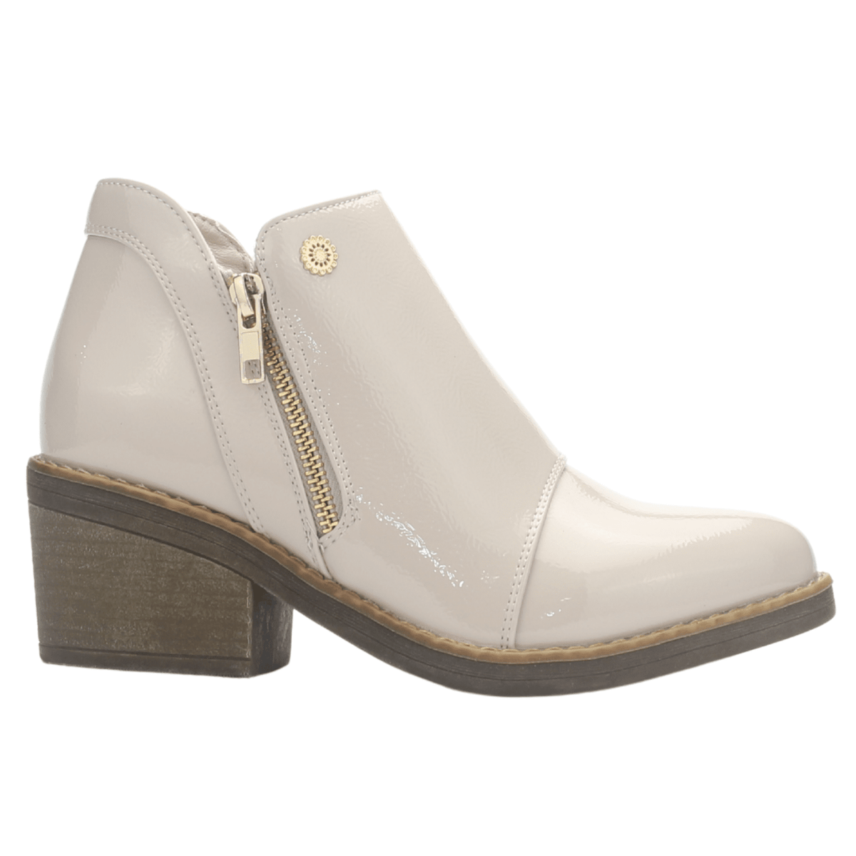 Botin Mujer Chalada Camp-31 Beige Casual Botines Taco Chalada 35 Beige 