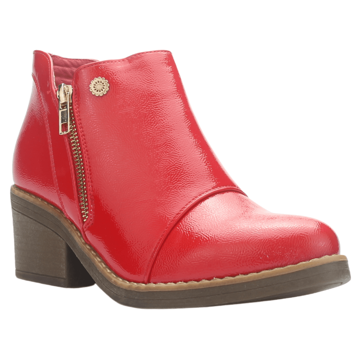 Botin Mujer Chalada Camp-31 Rojo Casual Botines Taco Chalada 