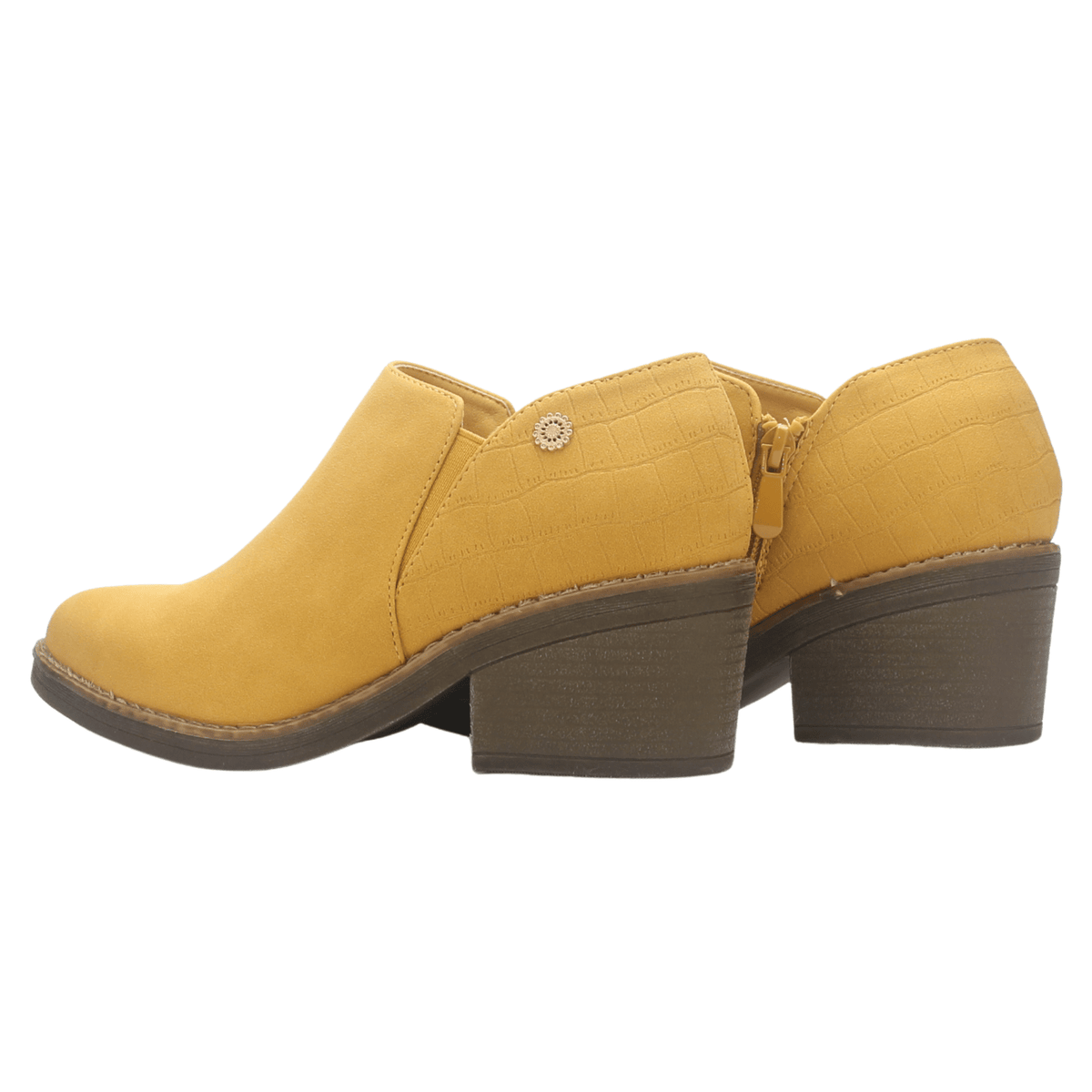 Botin Mujer Chalada Camp-51 Mostaza Casual Botines Taco Chalada 