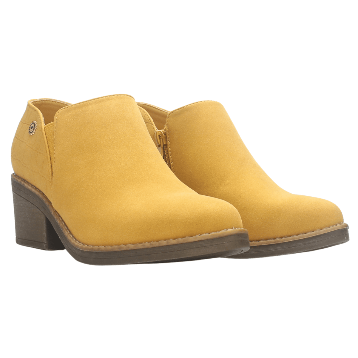 Botin Mujer Chalada Camp-51 Mostaza Casual Botines Taco Chalada 