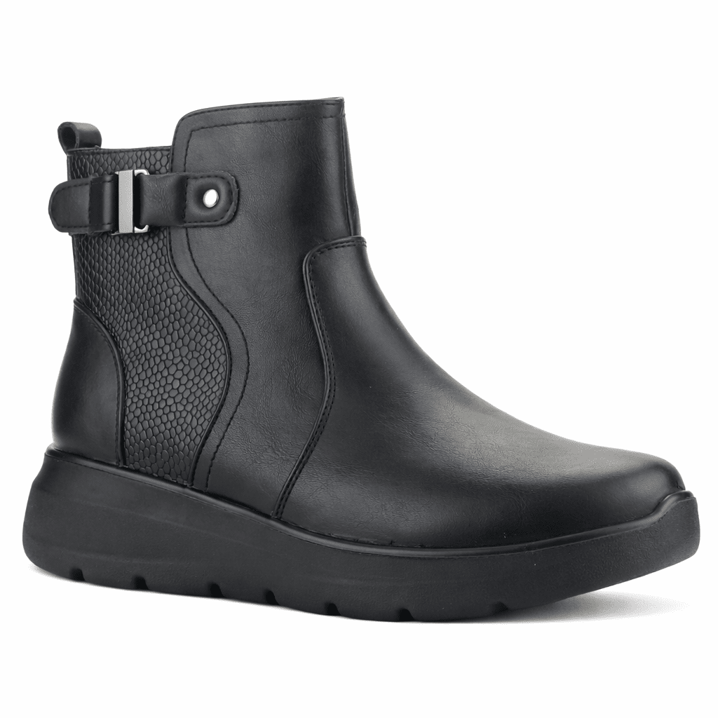 Botin Negro Mujer Casual Chalada Astra Botines Taco Chalada 