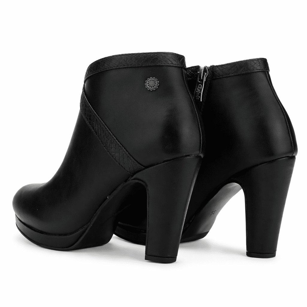 Botin Negro Mujer Casual Chalada Bambina Botines Taco Chalada 
