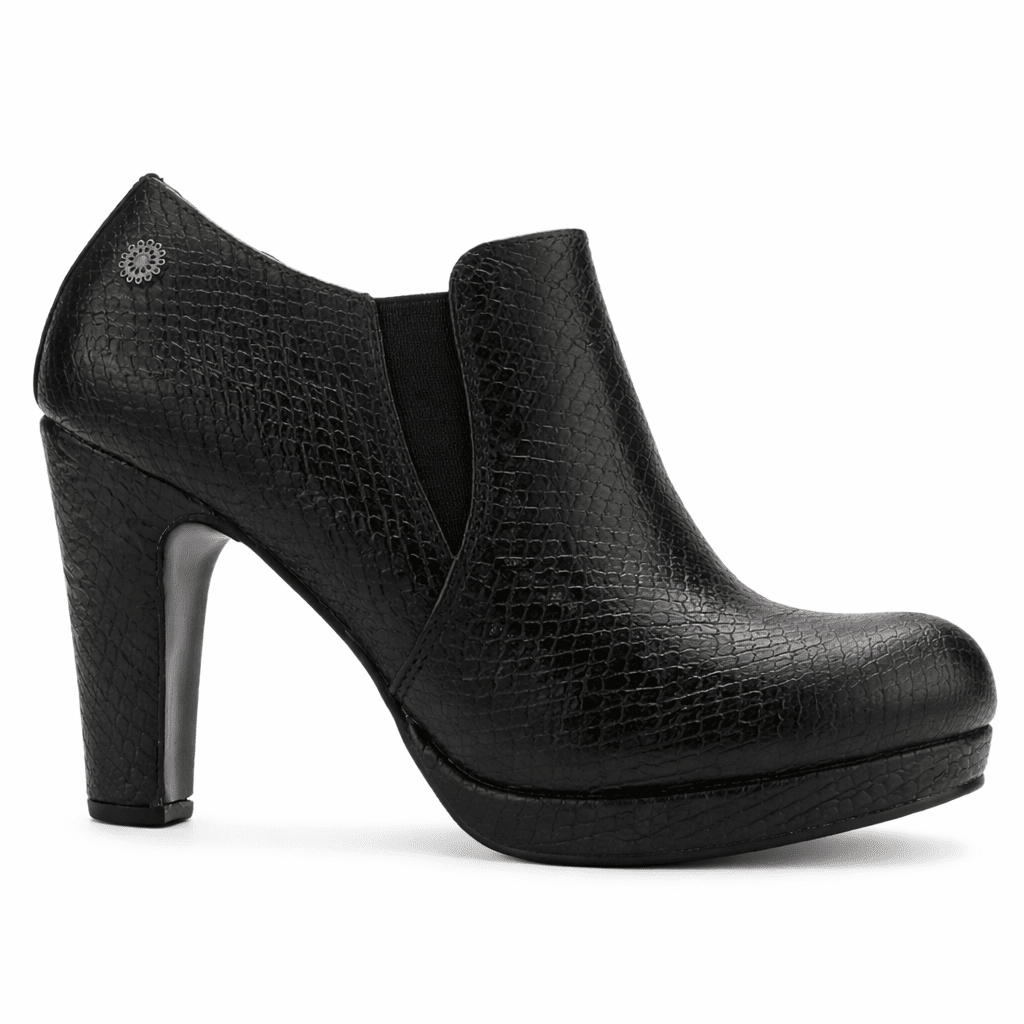 Botin Negro Mujer Casual Chalada Bambina Botines Taco Chalada 