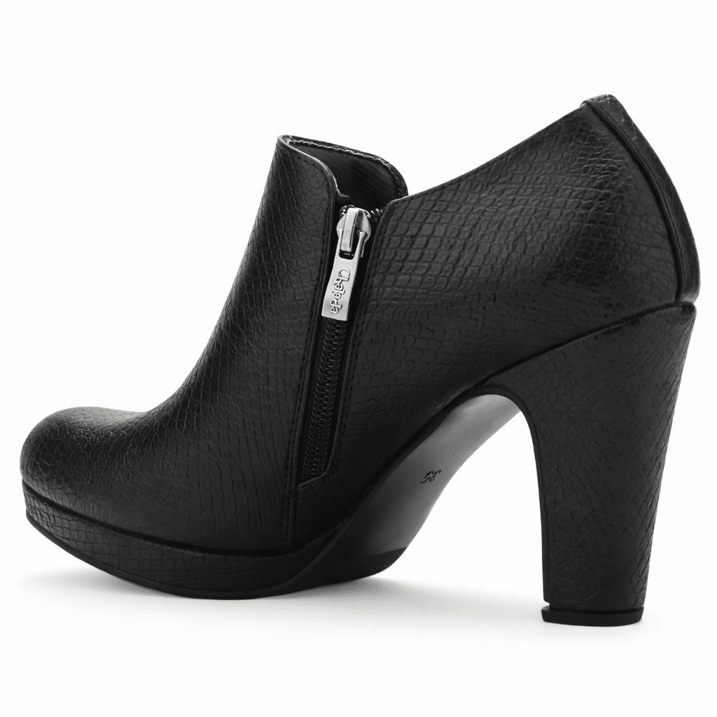 Botin Negro Mujer Casual Chalada Bambina Botines Taco Chalada 